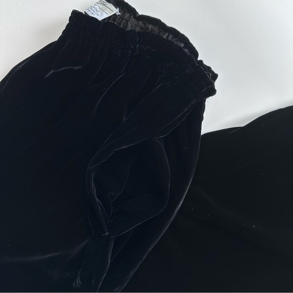 Vintage Zoran Silk Viscose Blend Velvet Wide Leg Pants Made in Italy S M or L - Picture 5 of 12